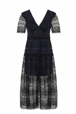 Lace-trimmed dress, zdjęcie 1 Lace-trimmed dress od Self Portrait